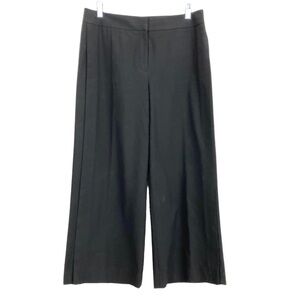 Antonio Melani Black Wide-leg Cropped Pants Slacks Trousers Size 30" Office